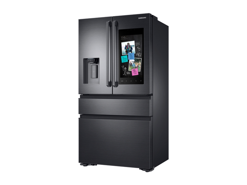 22 cu. ft. Family Hub™ Counter Depth 4-Door French Door Refrigerator in Black Stainless Steel