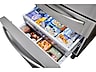 Thumbnail image of 23 cu. ft. Counter Depth 4-Door French Door Refrigerator with FlexZone™ Drawer in Stainless Steel