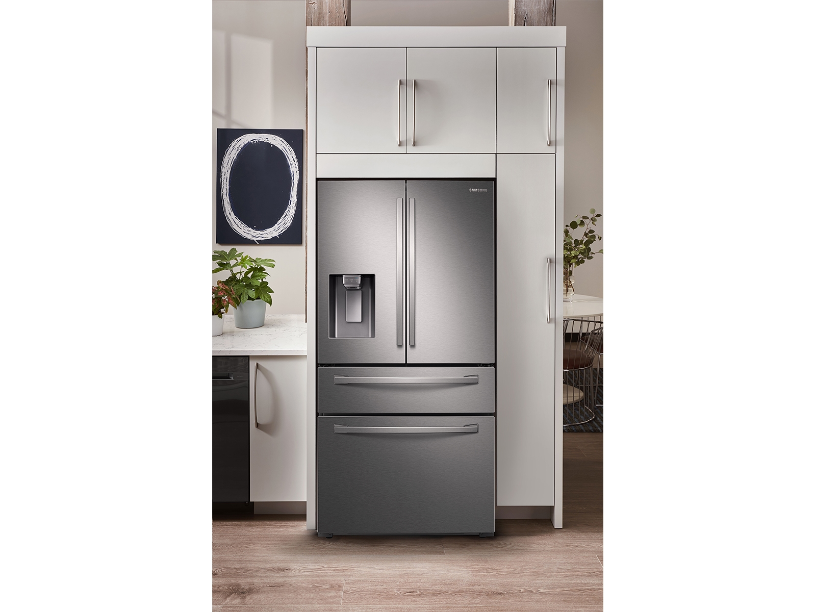 Thumbnail image of 28 cu. ft. 4-Door French Door Refrigerator with FlexZone™ Drawer in Stainless Steel