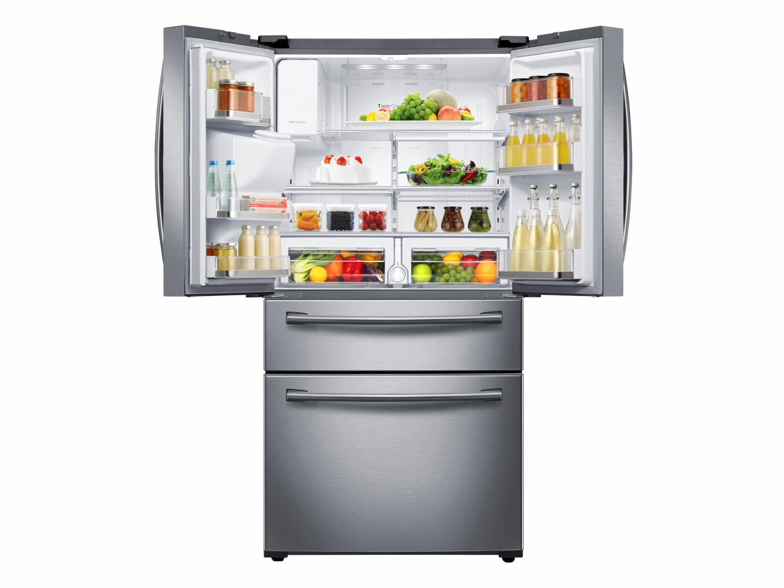 https://image-us.samsung.com/SamsungUS/home/home-appliances/refrigerators/4-door-french-door/pdp/rf28hmedbsr/gallery/02_Refrigerator_French-Door_RF28HMEDBSR_Top-Doors_Open_With_Food_Silver.jpg?$product-details-jpg$