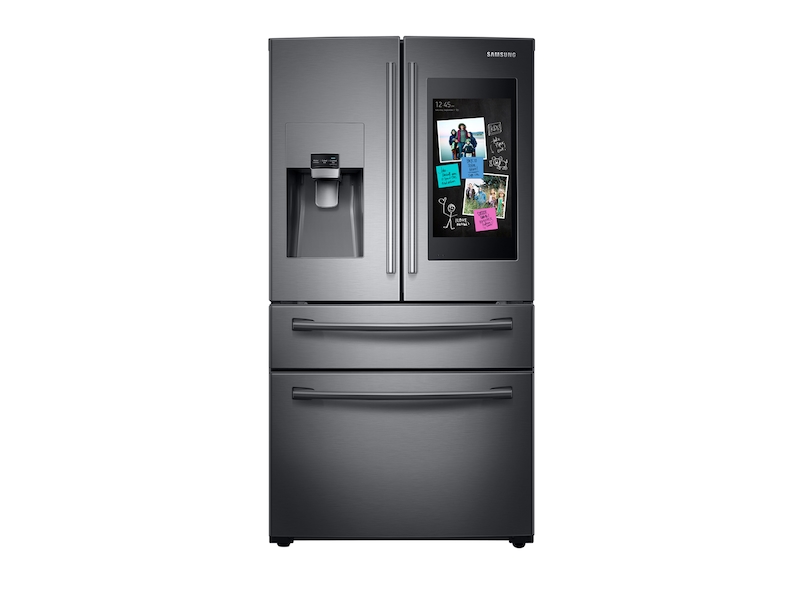 28 cu. ft. Family Hub&trade; 4-Door French Door Refrigerator in Black Stainless Steel