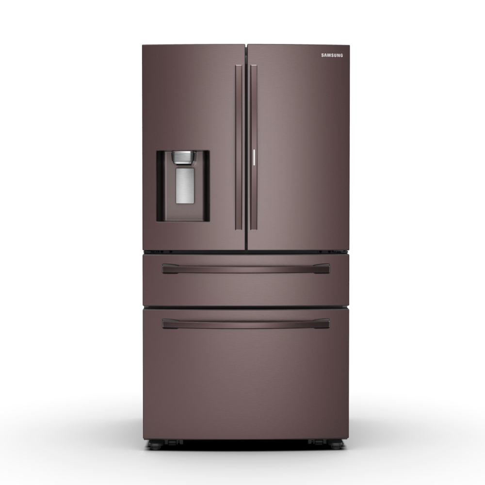 28 cu. ft. Food Showcase 4-Door French Door Refrigerator in Tuscan Samsung Fridge Tuscan Stainless Steel