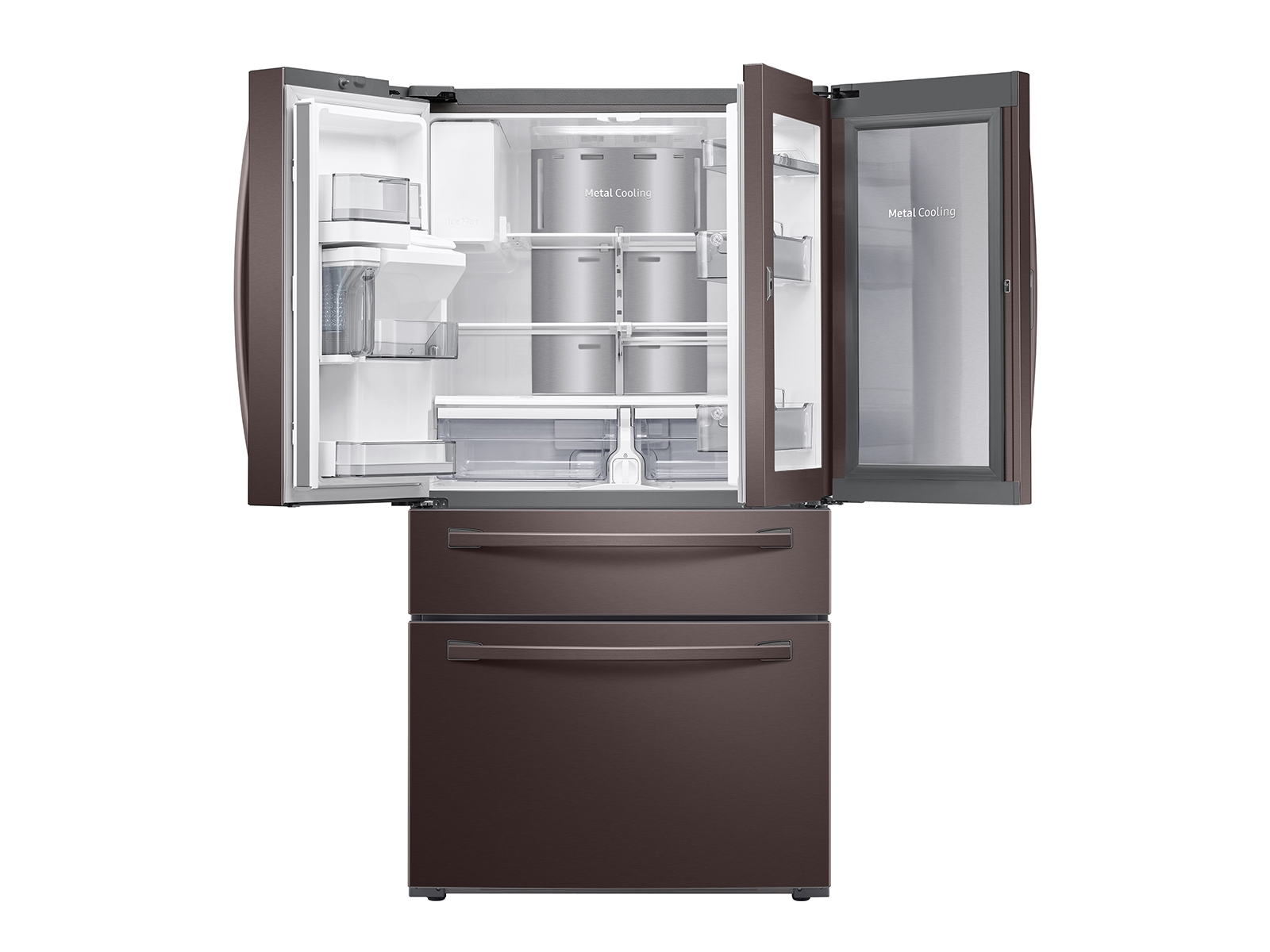 Thumbnail image of 22 cu. ft. Food Showcase Counter Depth 4-Door French Door Refrigerator in Tuscan Stainless Steel