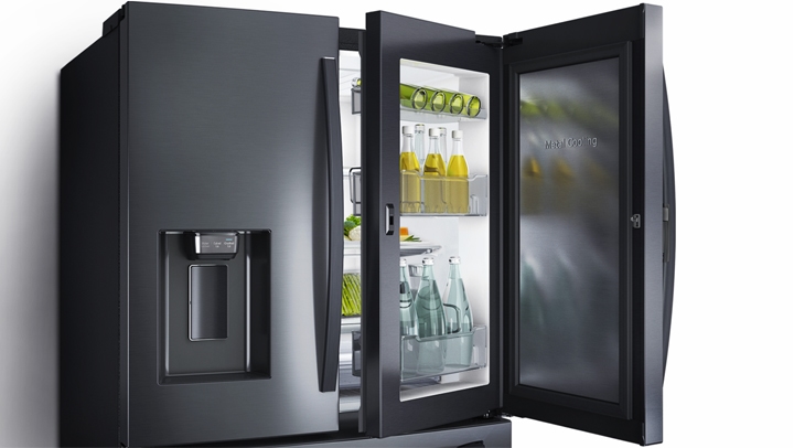 28 cu. ft. Food Showcase 4-Door French Door Refrigerator in Tuscan  Stainless Steel