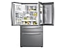 Thumbnail image of 28 cu. ft. Food Showcase 4-Door French Door Refrigerator in Stainless Steel