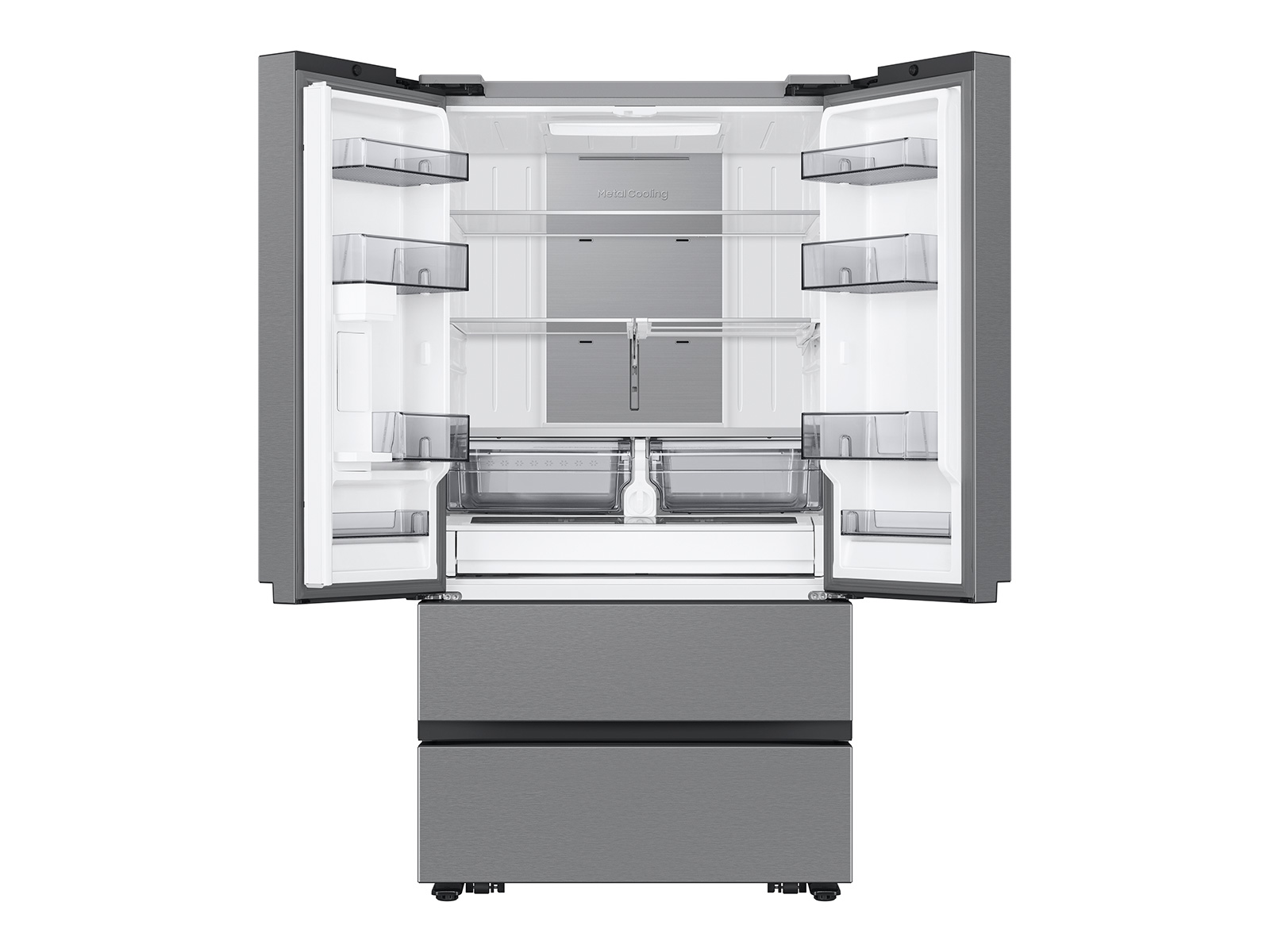 Thumbnail image of 31 cu. ft. Mega Capacity 4-Door French Door Refrigerator with Dual Auto Ice Maker in Stainless Steel