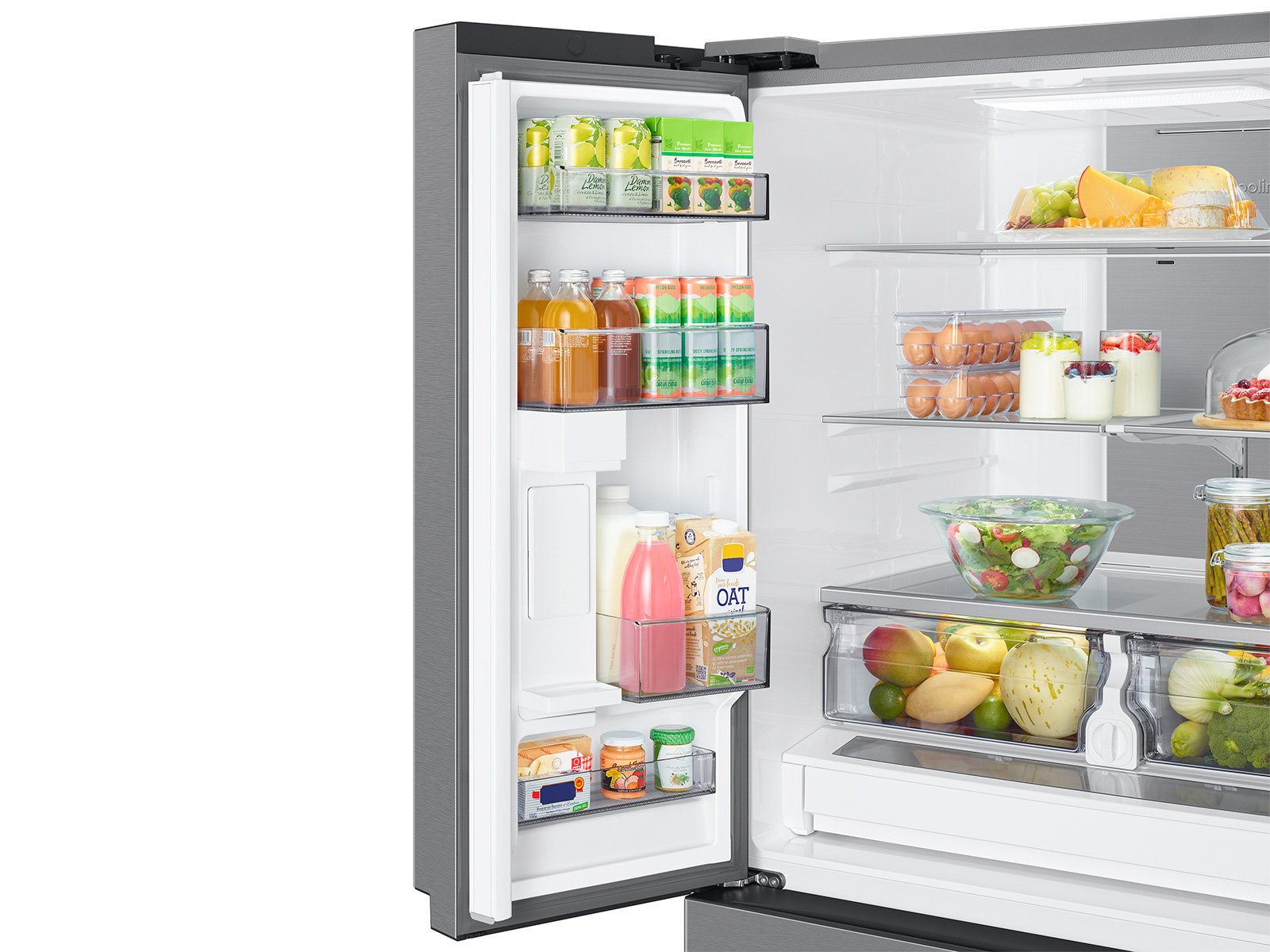 Thumbnail image of 31 cu. ft. Mega Capacity 4-Door French Door Refrigerator with Dual Auto Ice Maker in Stainless Steel
