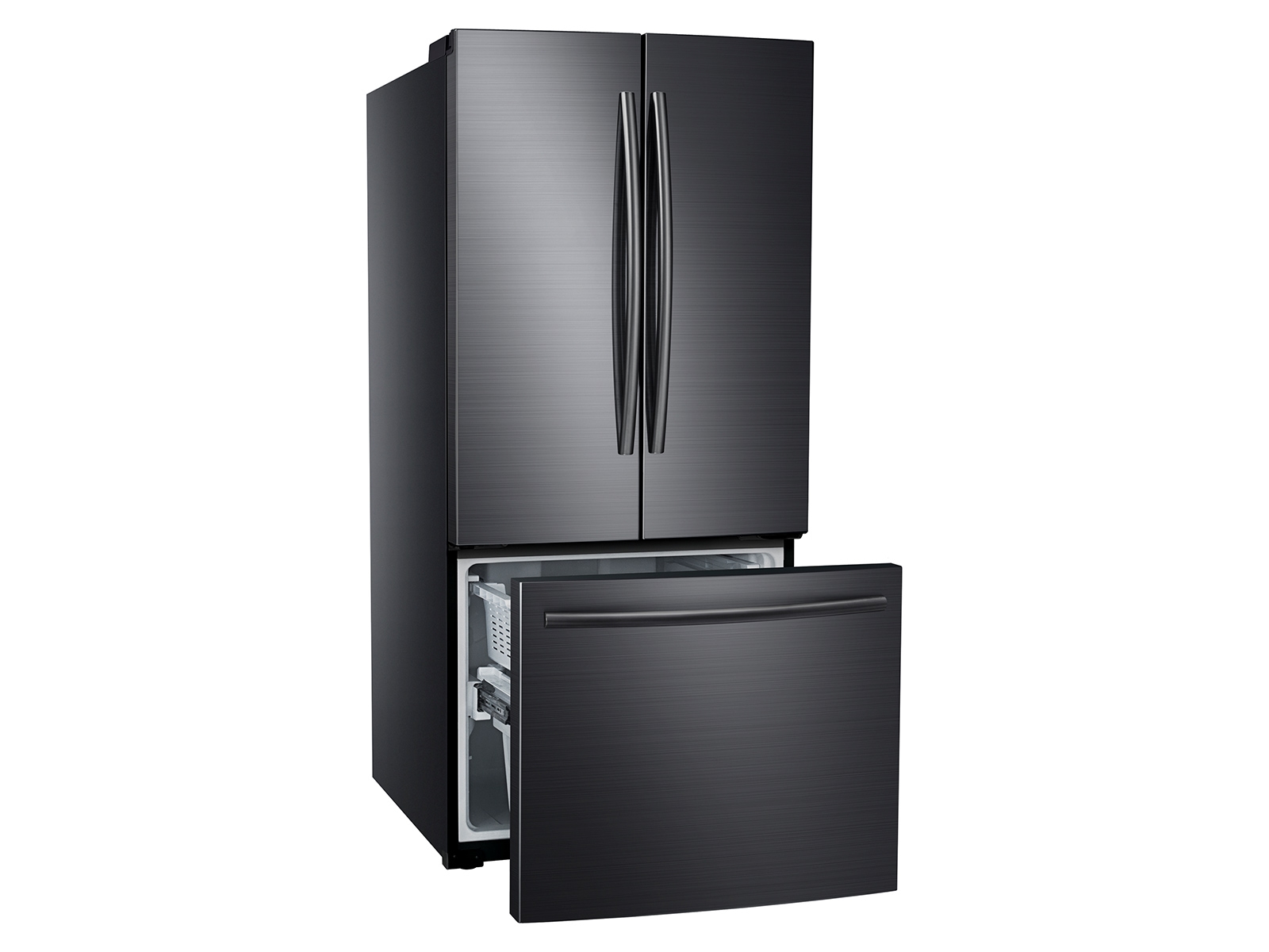 RF220NCTASG/AA | 22 cu. ft. French Door Refrigerator in Black Stainless Steel | Samsung Business US