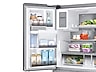 Thumbnail image of 23 cu. ft. Counter Depth 4-Door French Door Refrigerator with Polygon Handles in Stainless Steel