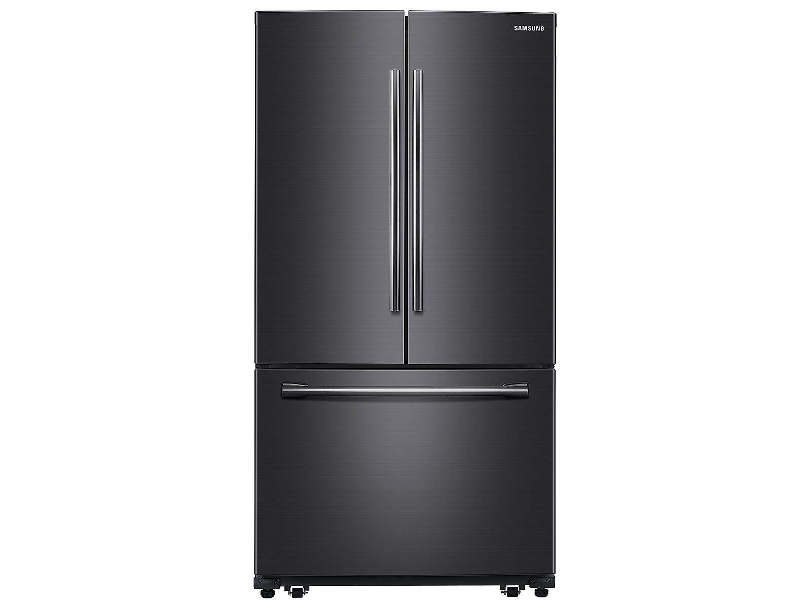 Samsung 26 cu. ft. French Door Refrigerator with Filtered Ice Maker in Black Stainless Steel(RF260BEAESG/AA) photo