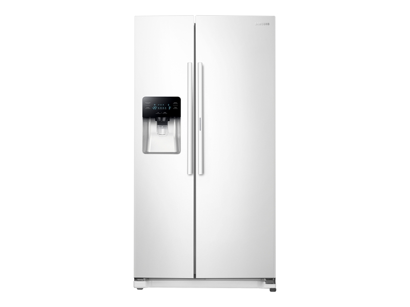 25 cu. ft. Food Showcase Side-by-Side Refrigerator with Metal Cooling in White