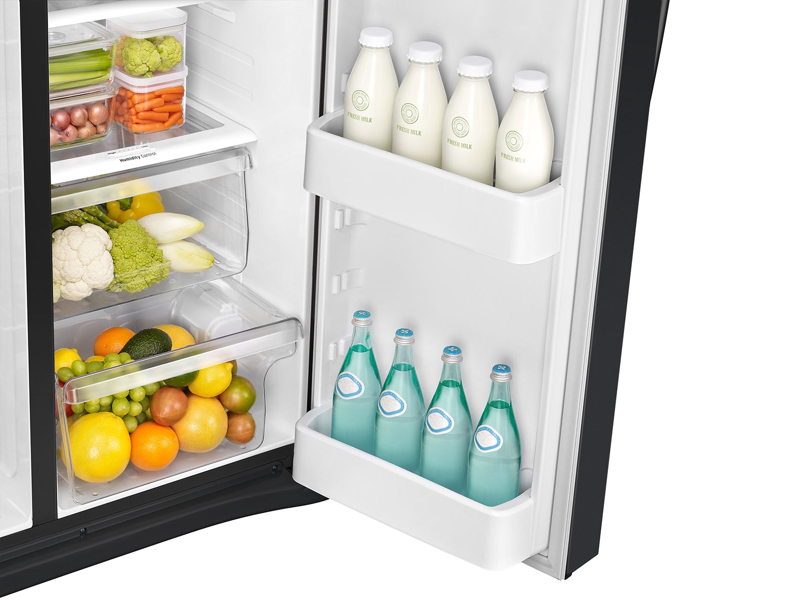 Thumbnail image of 25 cu. ft. Side-By-Side Refrigerator with LED Lighting