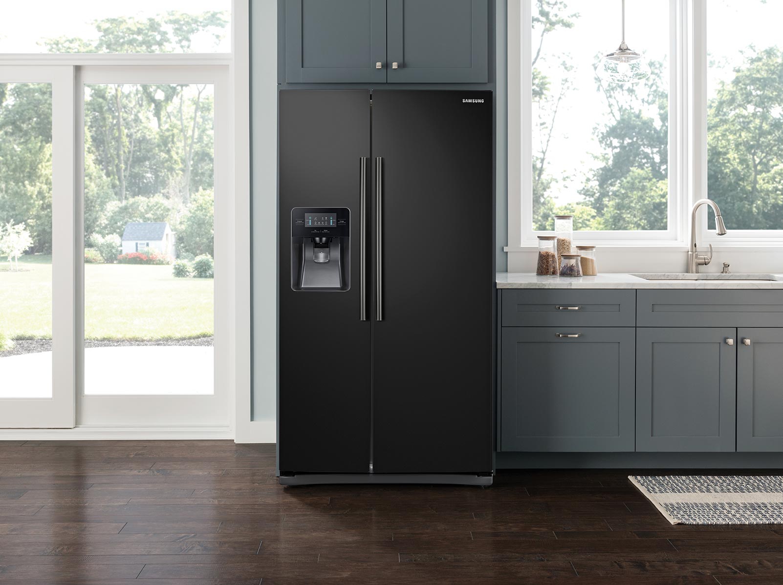 Thumbnail image of 25 cu. ft. Side-By-Side Refrigerator with LED Lighting