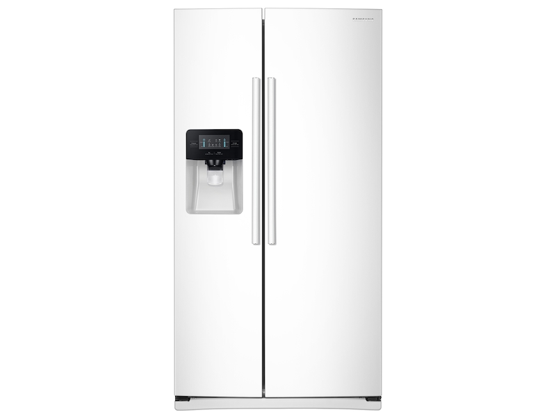 25 cu. ft. Side-by-Side Refrigerator with LED Lighting in White