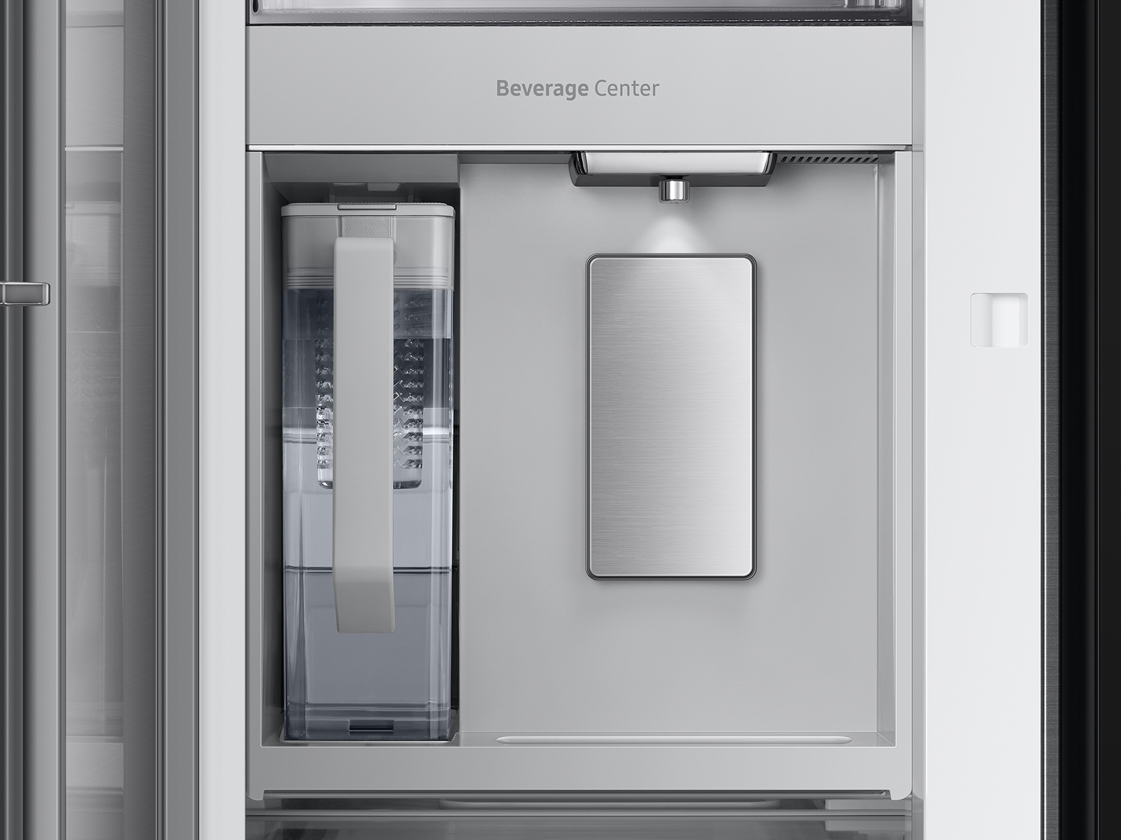 Thumbnail image of Bespoke 3-Door French Door Refrigerator (30 cu. ft.) – with Family Hub™ in Charcoal Glass