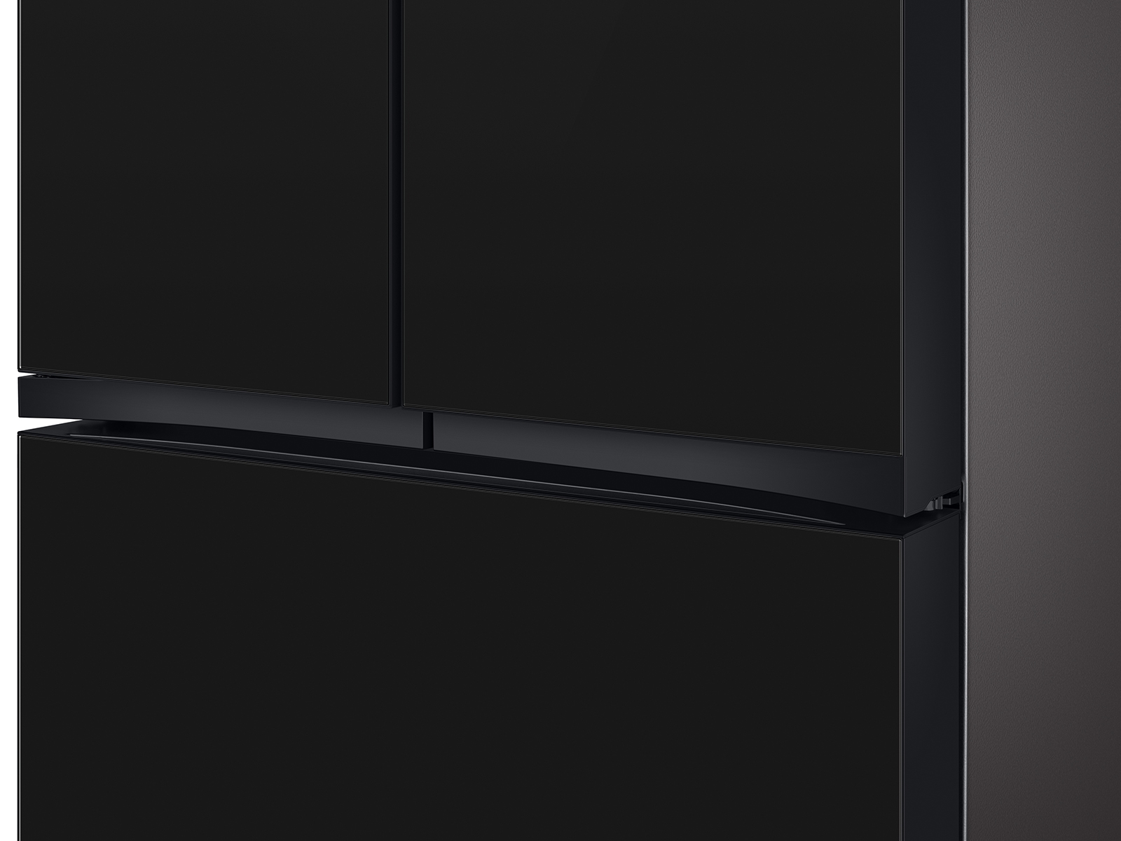 Thumbnail image of Bespoke 3-Door French Door Refrigerator (30 cu. ft.) – with Family Hub™ in Charcoal Glass