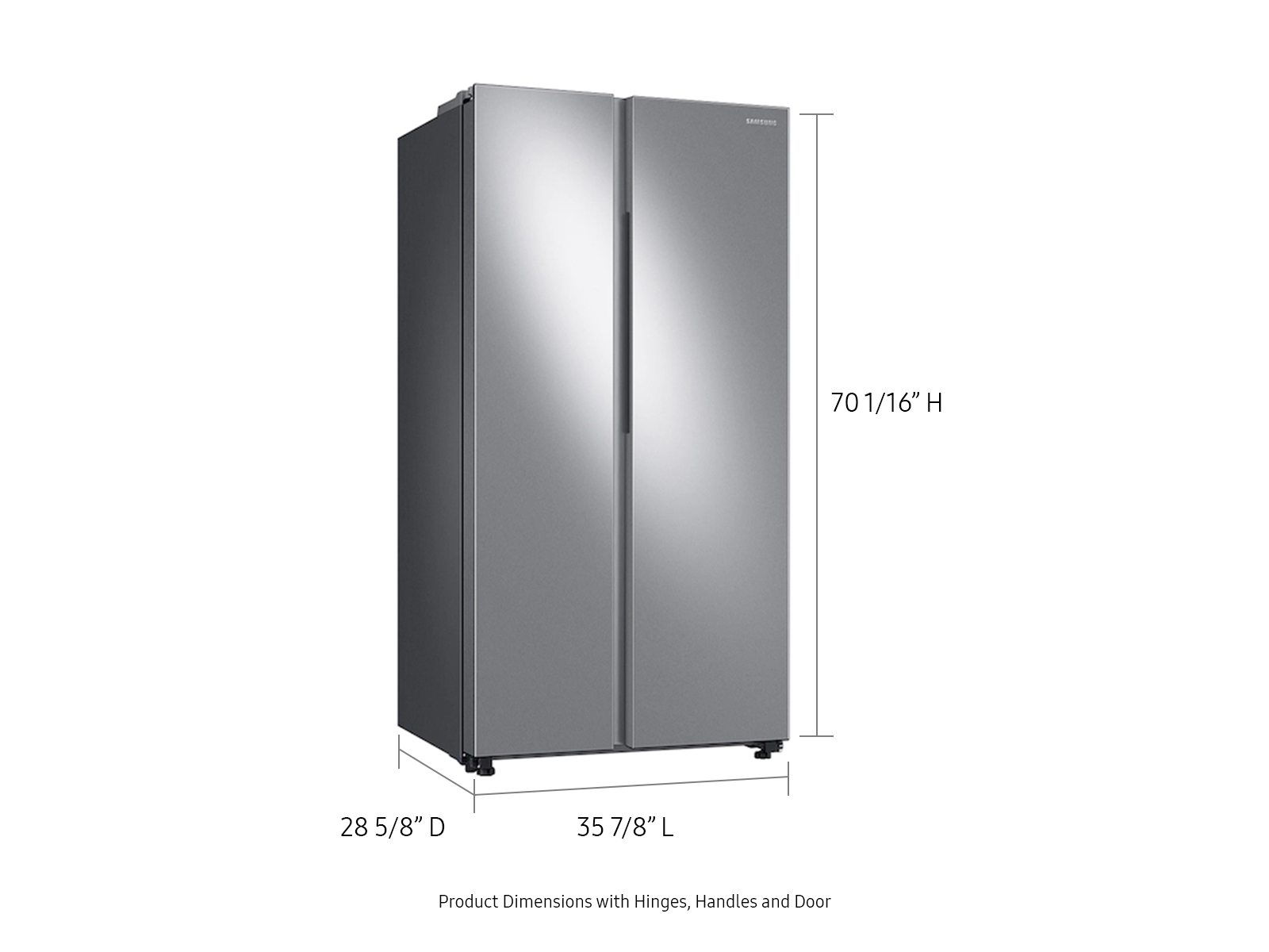 Thumbnail image of 23 cu. ft. Smart Counter Depth Side-by-Side Refrigerator in Stainless Steel