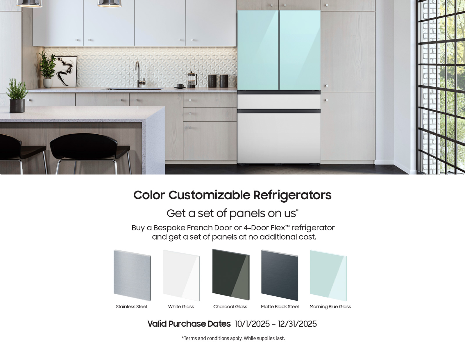 Bespoke 3-Door French Door Refrigerator (24 cu. ft.) with Beverage Center™ in Stainless Steel