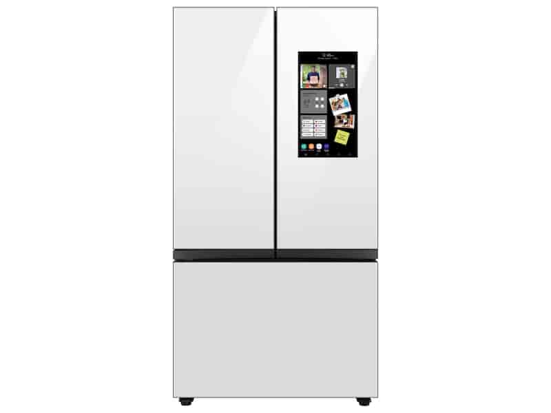 Bespoke 3-Door French Door Refrigerator (30 cu. ft.) - with Family Hub™ in White Glass