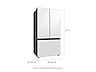 Thumbnail image of Bespoke 3-Door French Door Refrigerator (24 cu. ft.) with Beverage Center™ in White Glass