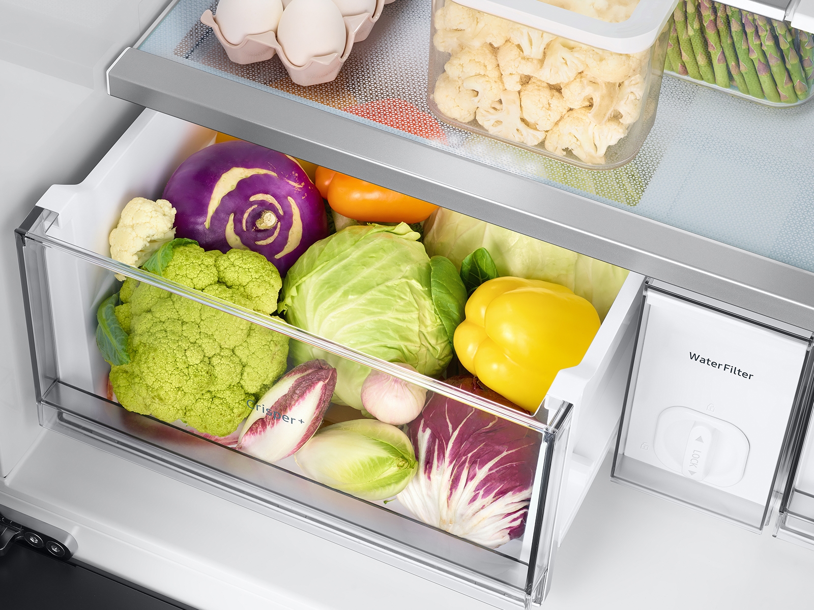 Smart Design Adjustable Pull Out Refrigerator Drawer - Extra Large - White