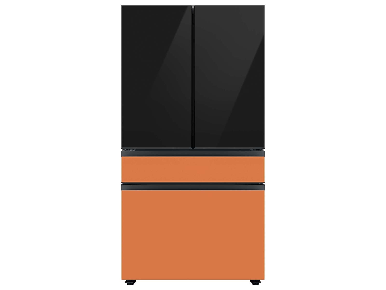 Thumbnail image of Bespoke 4-Door French Door Refrigerator Panel in Charcoal Glass - Top Panel