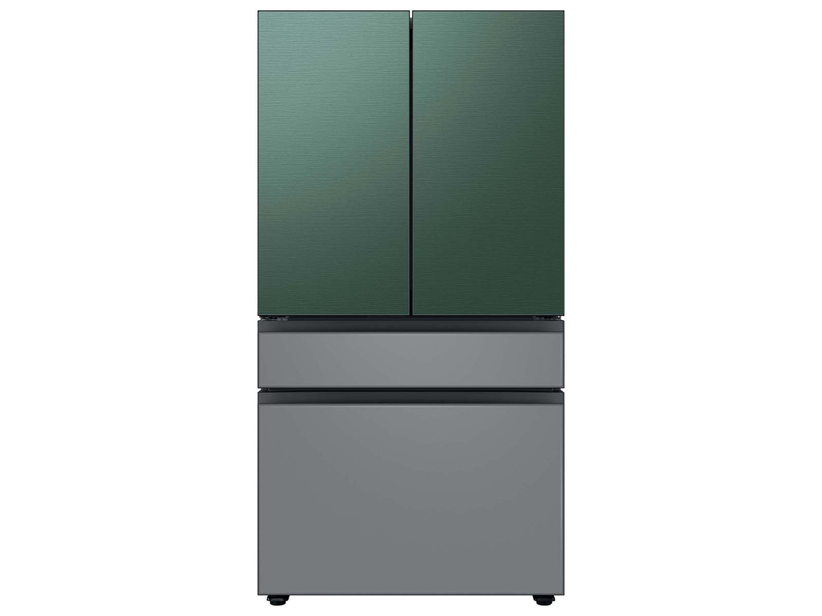 Thumbnail image of Bespoke 4-Door French Door Refrigerator Panel in Emerald Green Steel - Top Panel