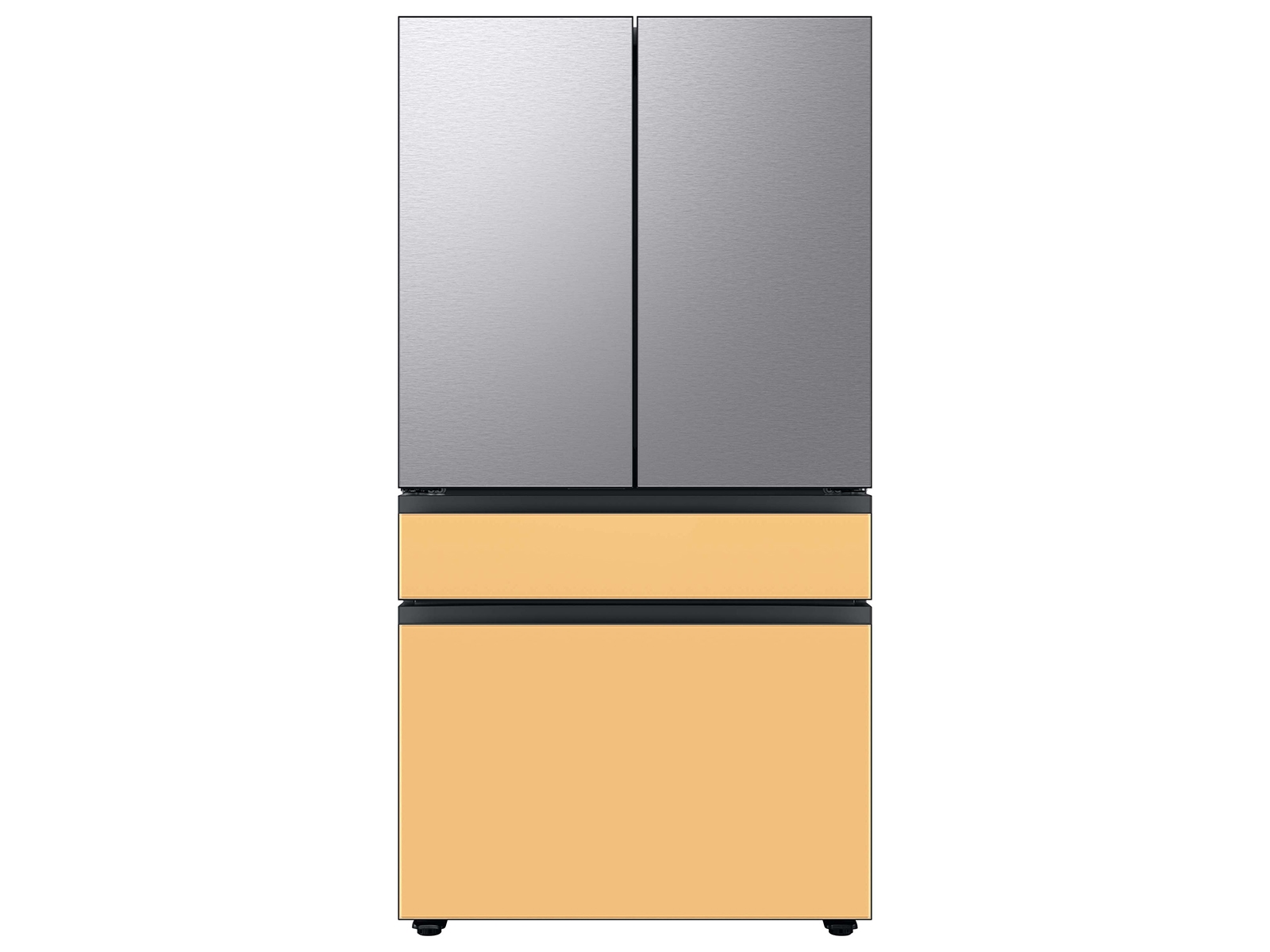 Thumbnail image of Bespoke 4-Door French Door Refrigerator Panel in Stainless Steel - Top Panel