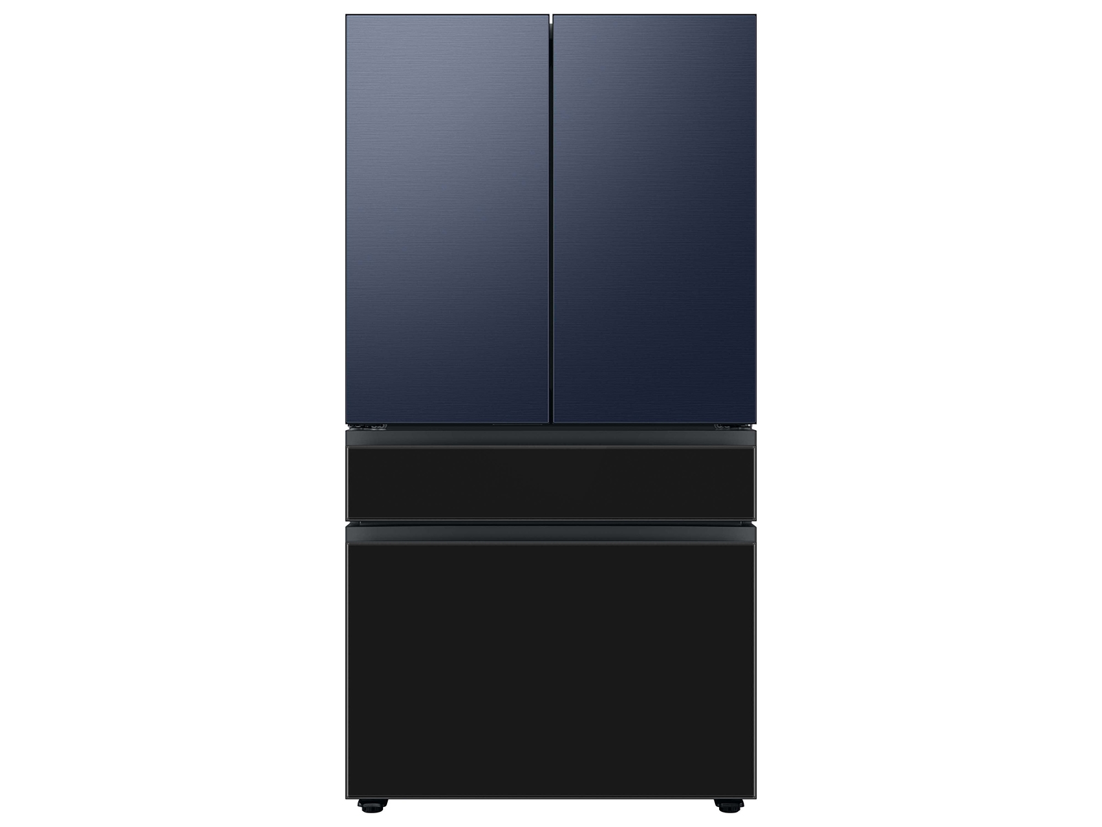 Bespoke 4-Door French Door Refrigerator Panel in Charcoal Glass Bottom ...