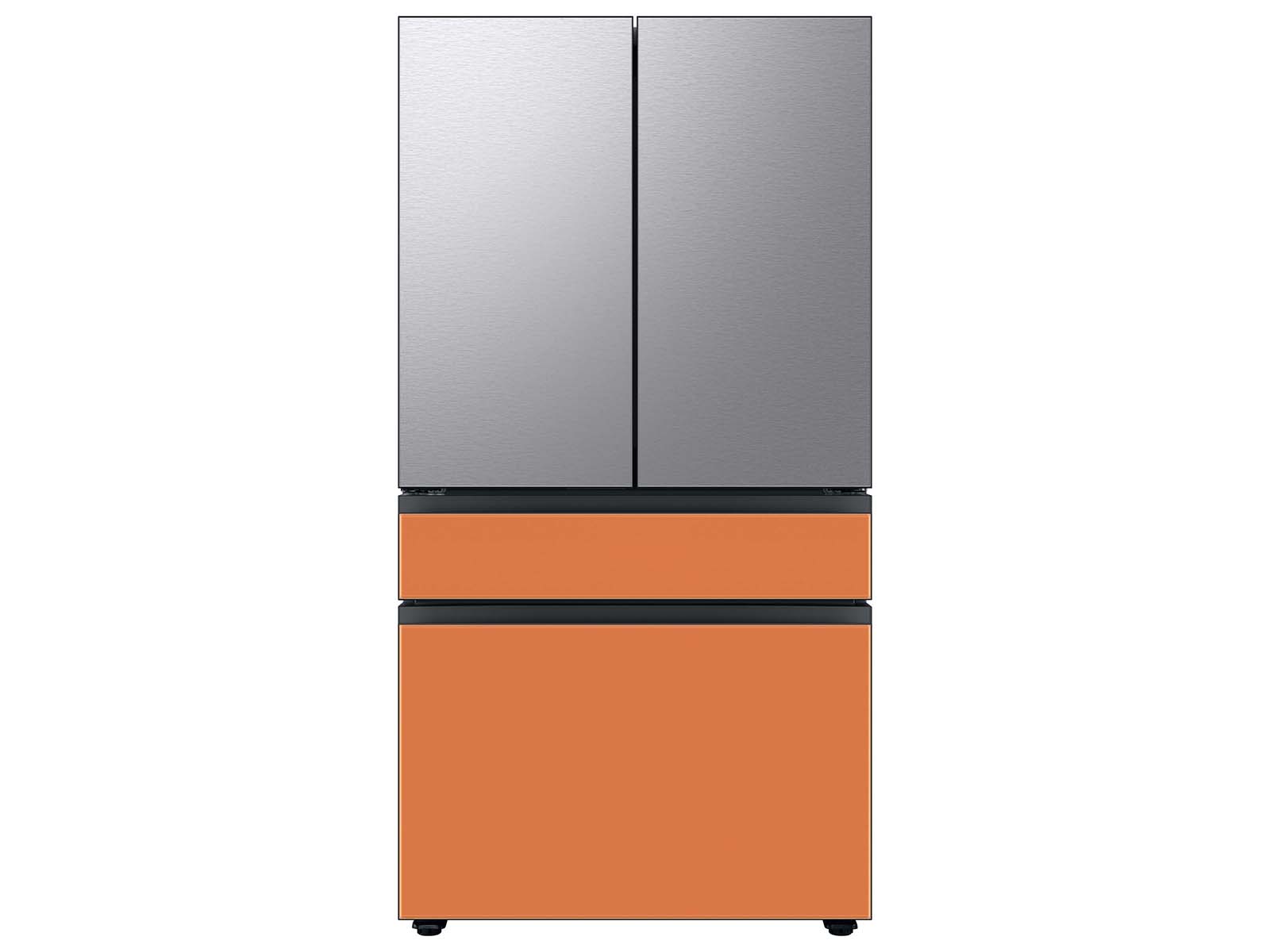 Thumbnail image of Bespoke 4-Door French Door Refrigerator Panel in Clementine Glass - Bottom Panel
