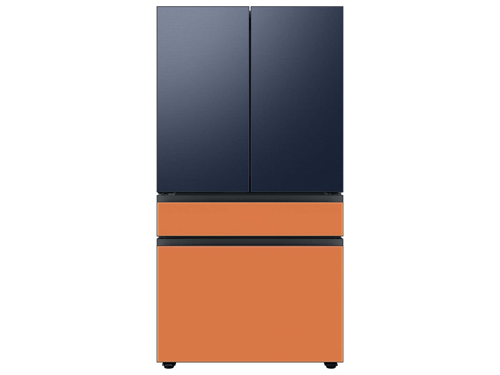 Thumbnail image of Bespoke 4-Door French Door Refrigerator Panel in Clementine Glass - Bottom Panel