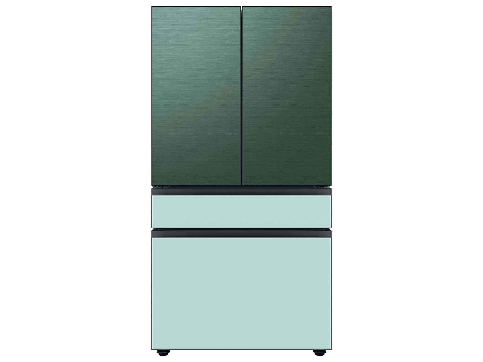 Thumbnail image of Bespoke 4-Door French Door Refrigerator Panel in Morning Blue Glass - Bottom Panel