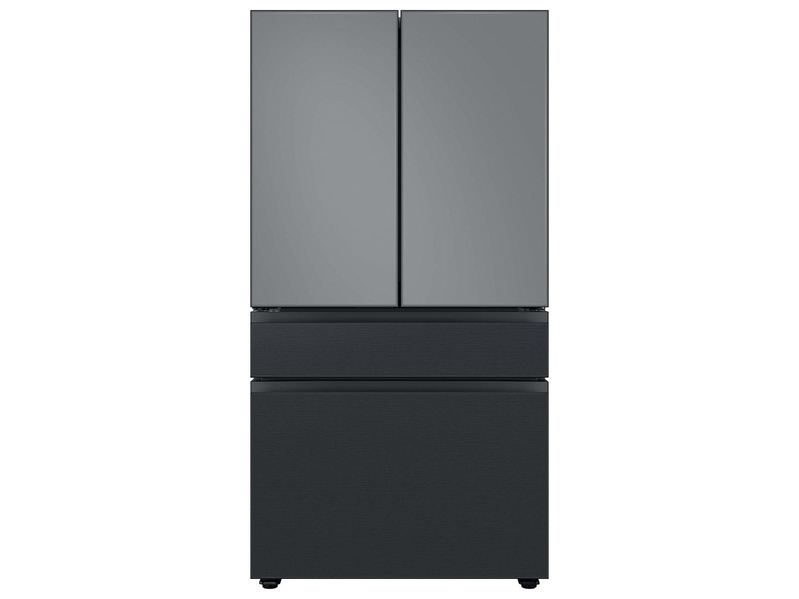 Thumbnail image of Bespoke 4-Door French Door Refrigerator Panel in Matte Black Steel - Bottom Panel