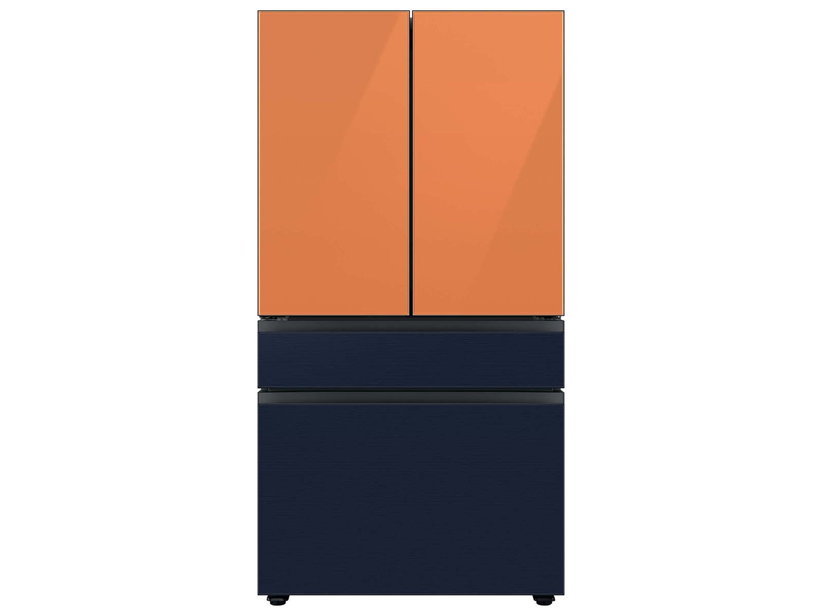 Thumbnail image of Bespoke 4-Door French Door Refrigerator Panel in Navy Steel - Bottom Panel