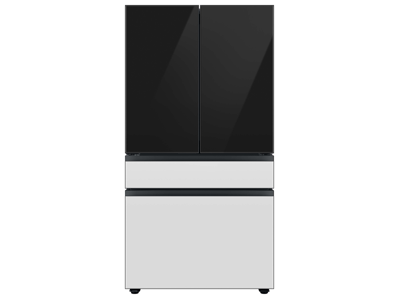Thumbnail image of Bespoke 4-Door French Door Refrigerator Panel in White Glass - Middle Panel