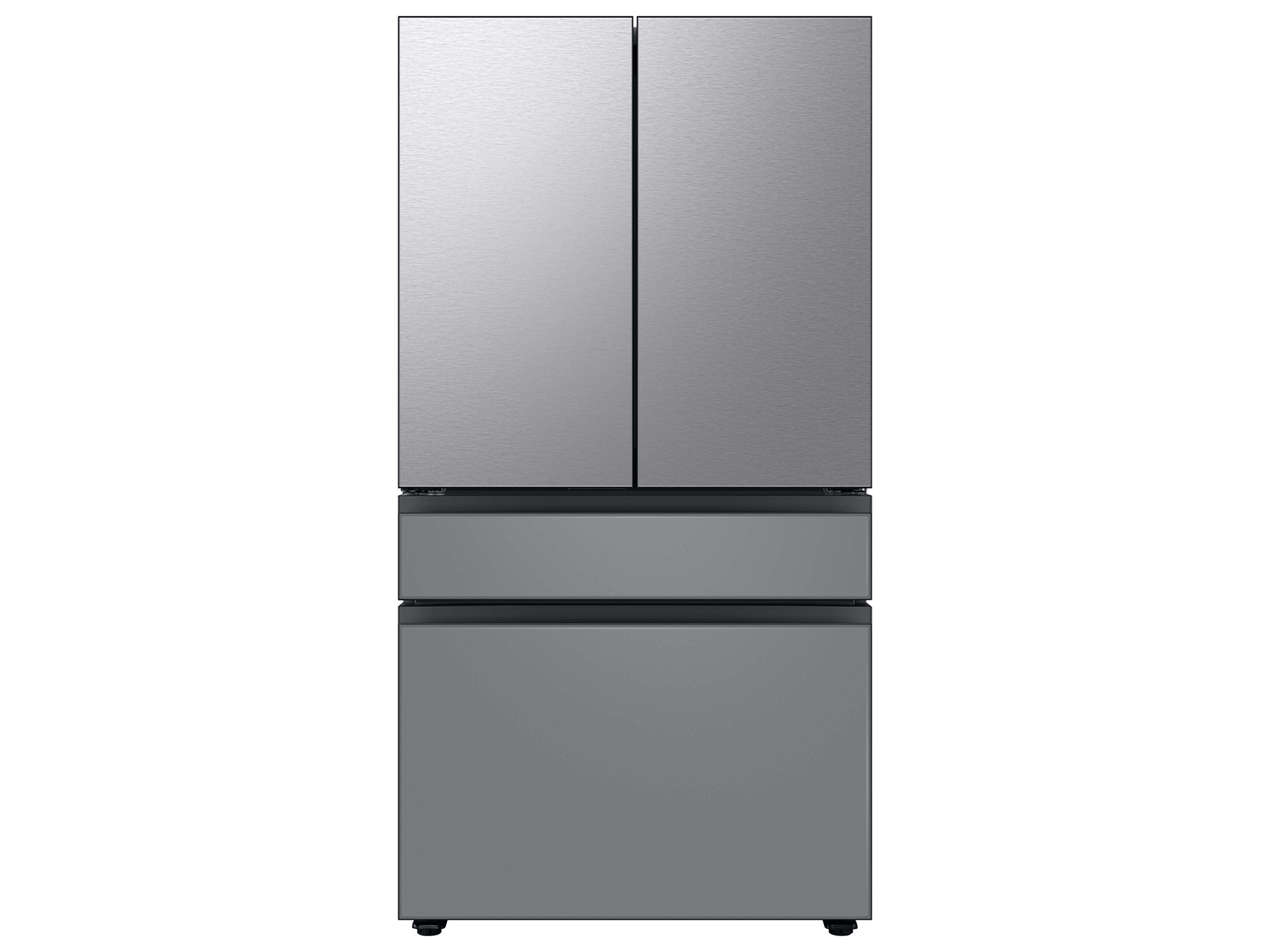 Thumbnail image of Bespoke 4-Door French Door Refrigerator Panel in Matte Grey Glass - Middle Panel