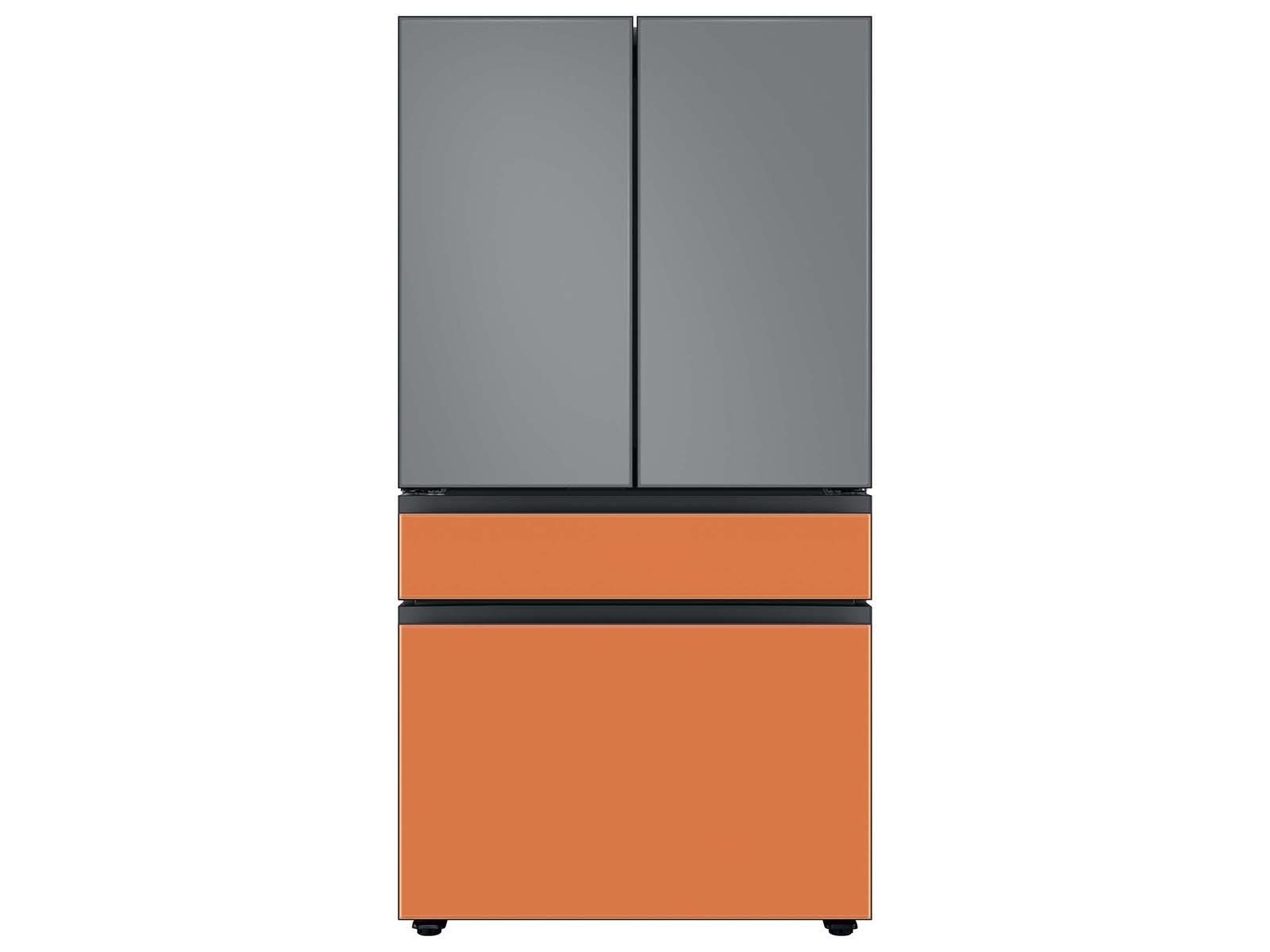 Thumbnail image of Bespoke 4-Door French Door Refrigerator Panel in Clementine Glass - Middle Panel