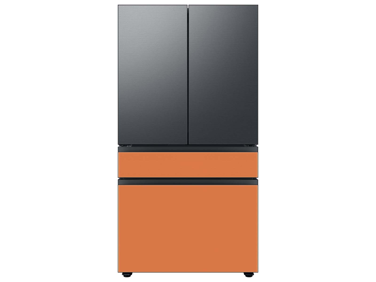 Thumbnail image of Bespoke 4-Door French Door Refrigerator Panel in Clementine Glass - Middle Panel