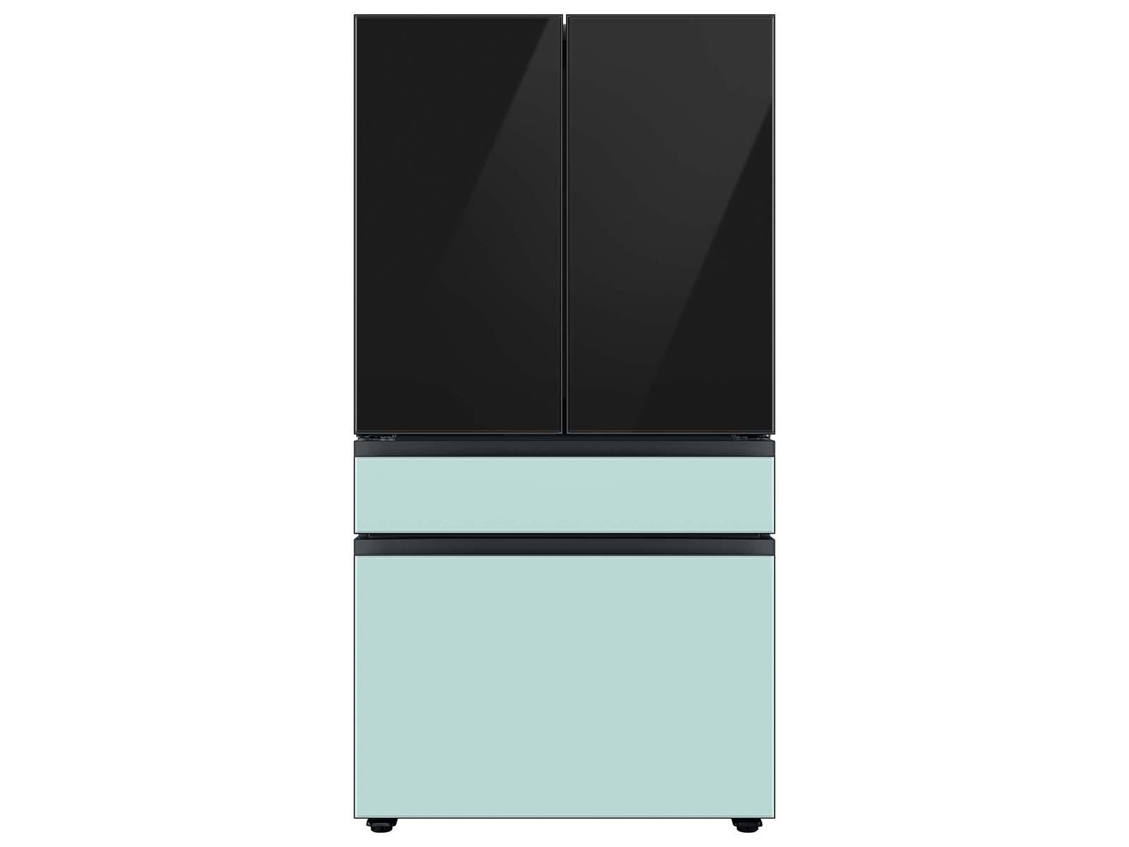 Thumbnail image of Bespoke 4-Door French Door Refrigerator Panel in Morning Blue Glass - Middle Panel