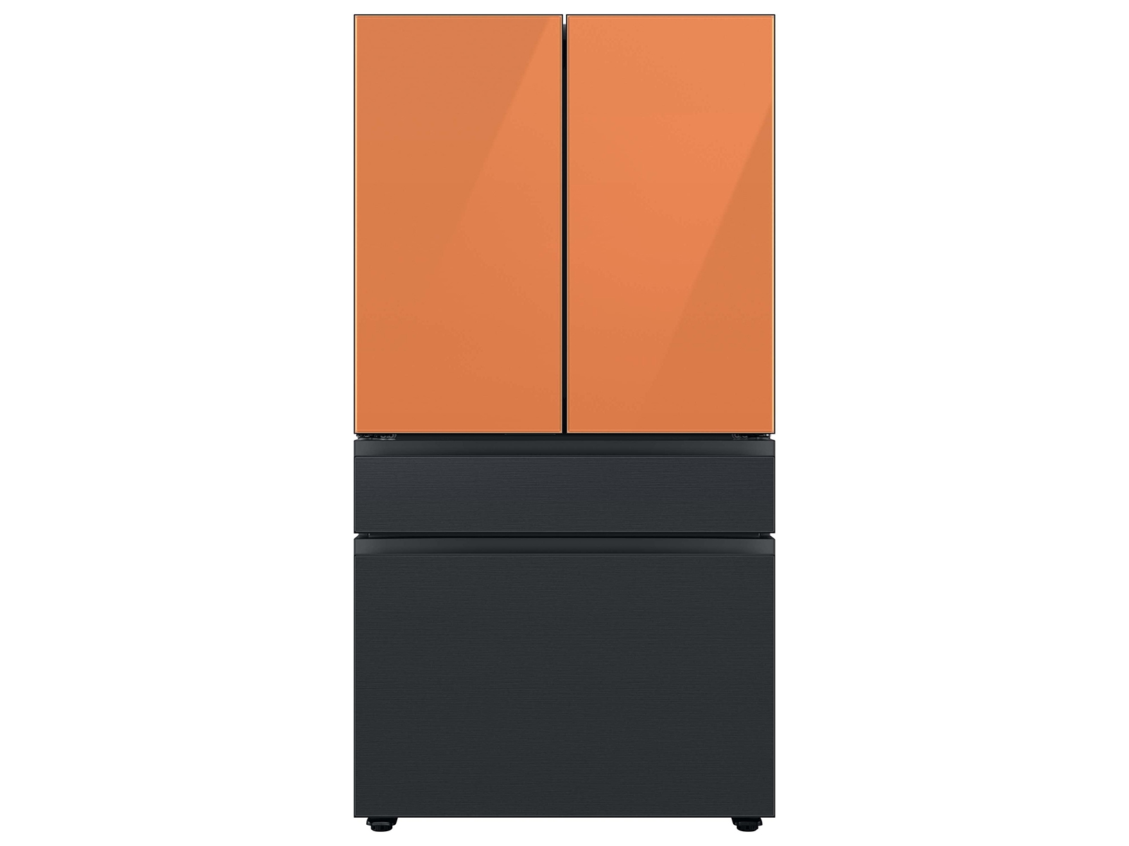 Thumbnail image of Bespoke 4-Door French Door Refrigerator Panel in Matte Black Steel - Middle Panel