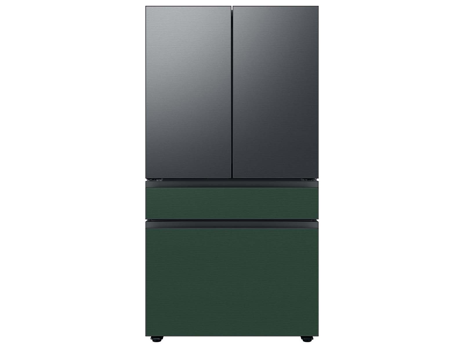 Thumbnail image of Bespoke 4-Door French Door Refrigerator Panel in Emerald Green Steel - Middle Panel