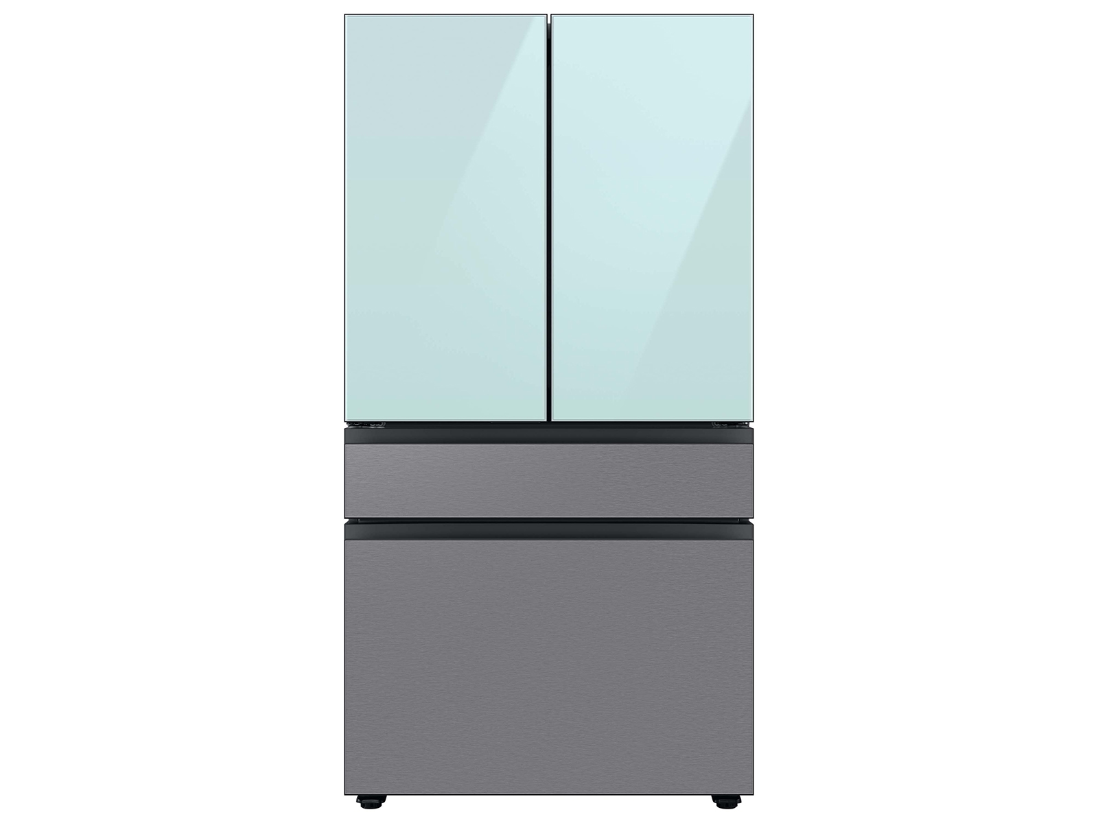 Thumbnail image of Bespoke 4-Door French Door Refrigerator Panel in Stainless Steel - Middle Panel