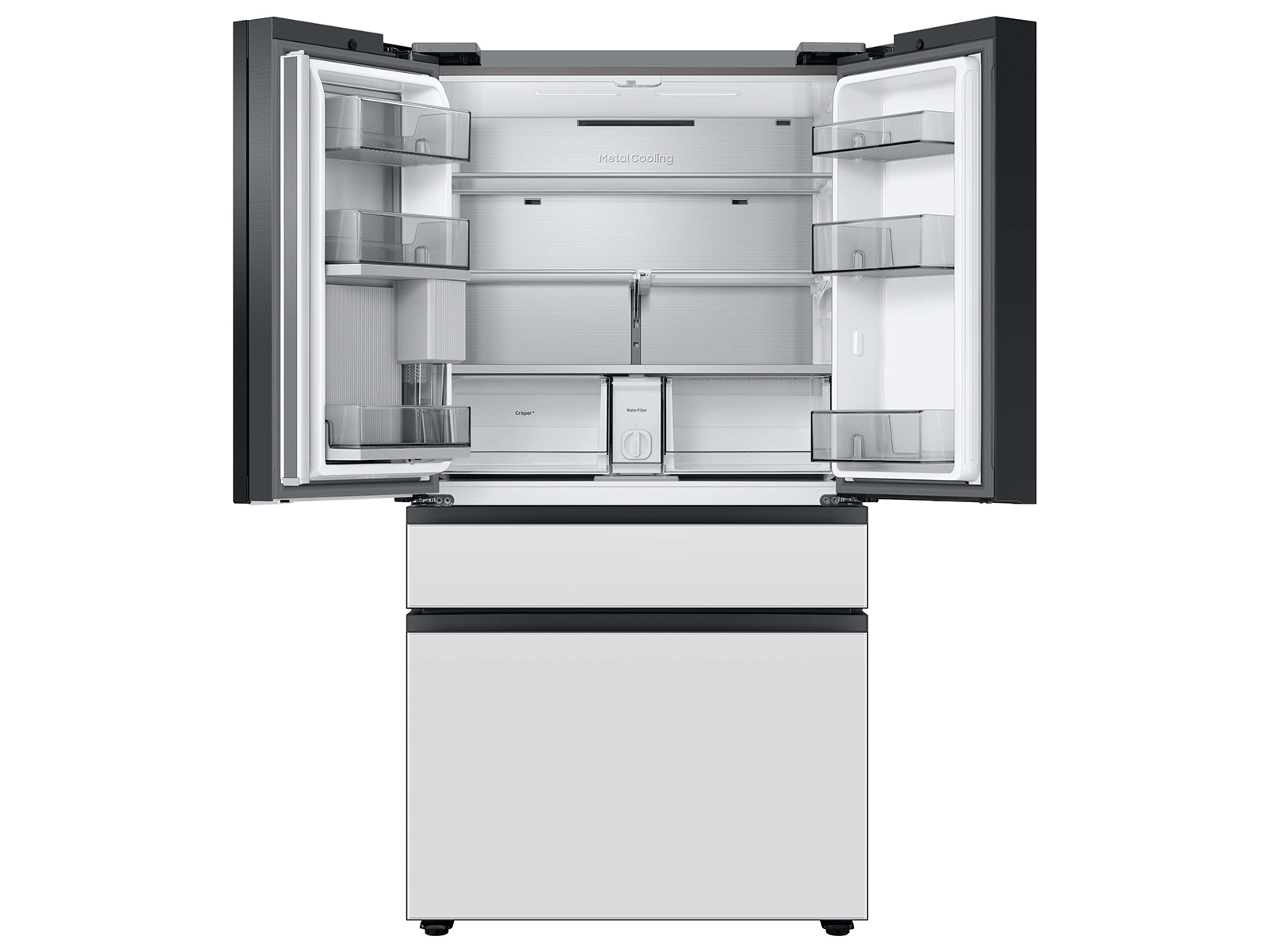 Shop Samsung Bespoke Counter-Depth Refrigerator & Electric Air Fry Range  Suite in Stainless Steel at