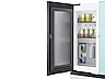 Thumbnail image of Bespoke 4-Door French Door Refrigerator (23 cu. ft.) with Beverage Center™ in Morning Blue Glass Top Panels and White Glass Middle and Bottom Panels