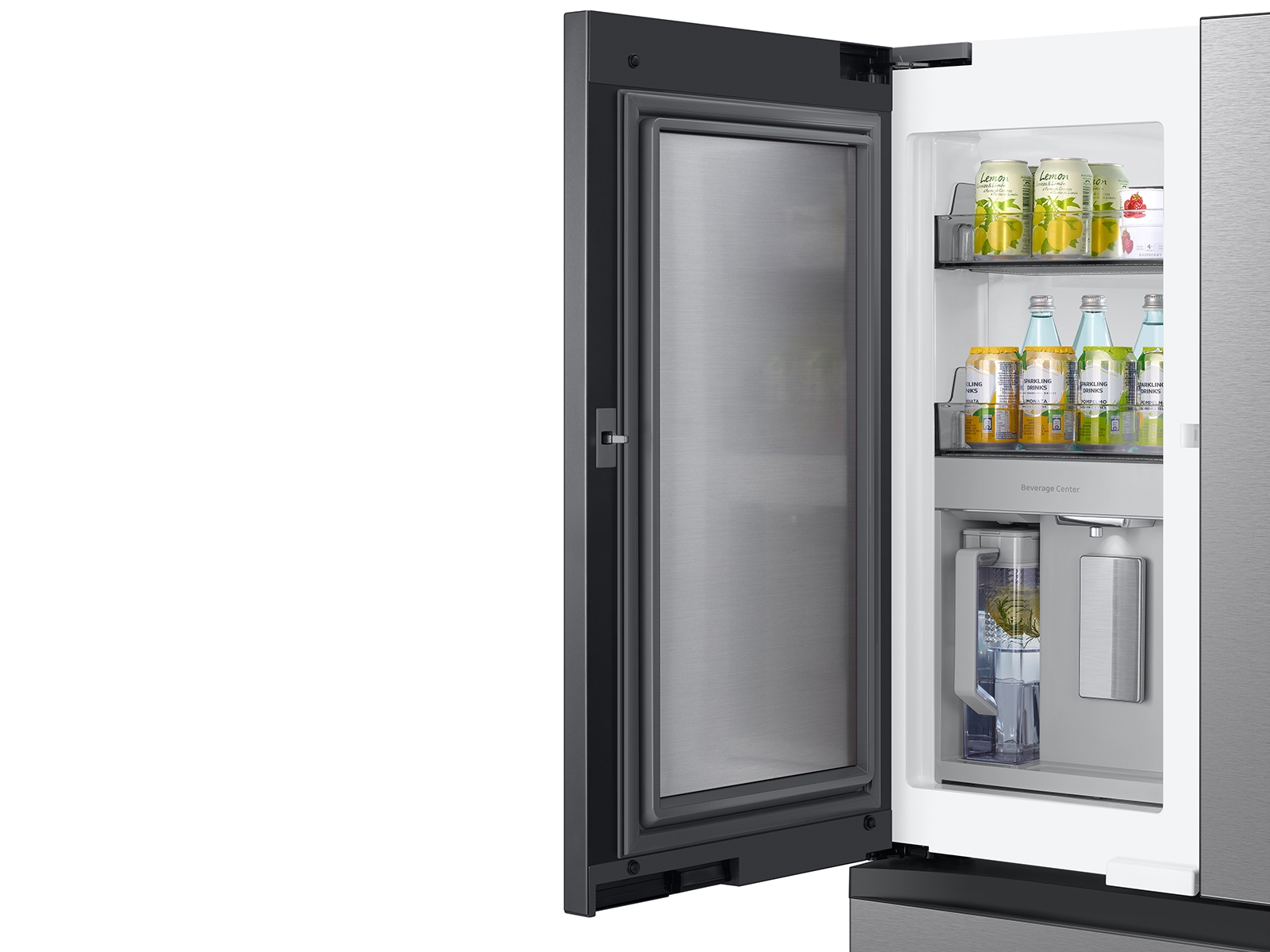 Bespoke 23 cu. ft. 4-Door French Door Smart Refrigerator with Beverage  Center in Stainless Steel, Counter Depth