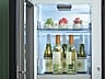 Thumbnail image of Bespoke Counter Depth 4-Door Flex™ Refrigerator (23 cu. ft.) with Beverage Zone™ and Auto Open Door in White Glass