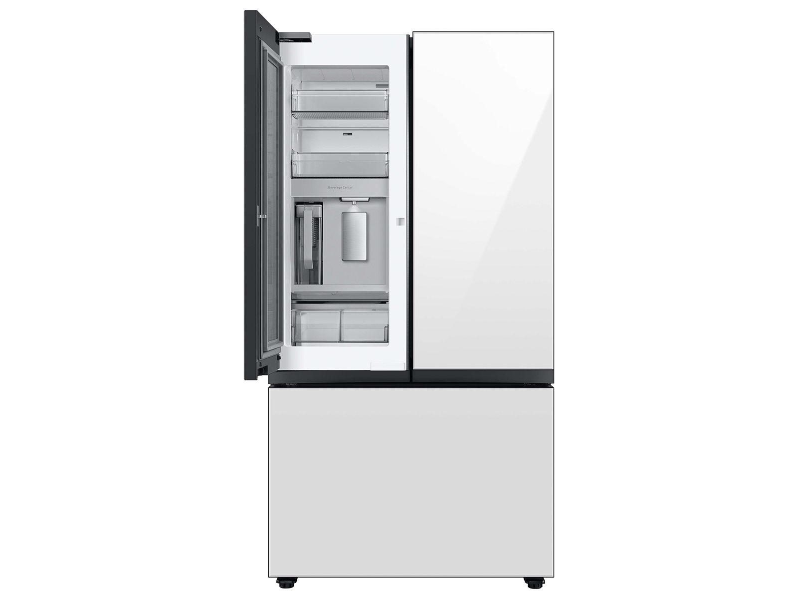 Bespoke Counter Depth 3-Door French Door Refrigerator, White (24 cu. ft.)
