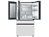 Thumbnail image of Bespoke 4-Door French Door Refrigerator (29 cu. ft.) with Beverage Center™ in Morning Blue Glass Top Panels and White Glass Middle and Bottom Panels