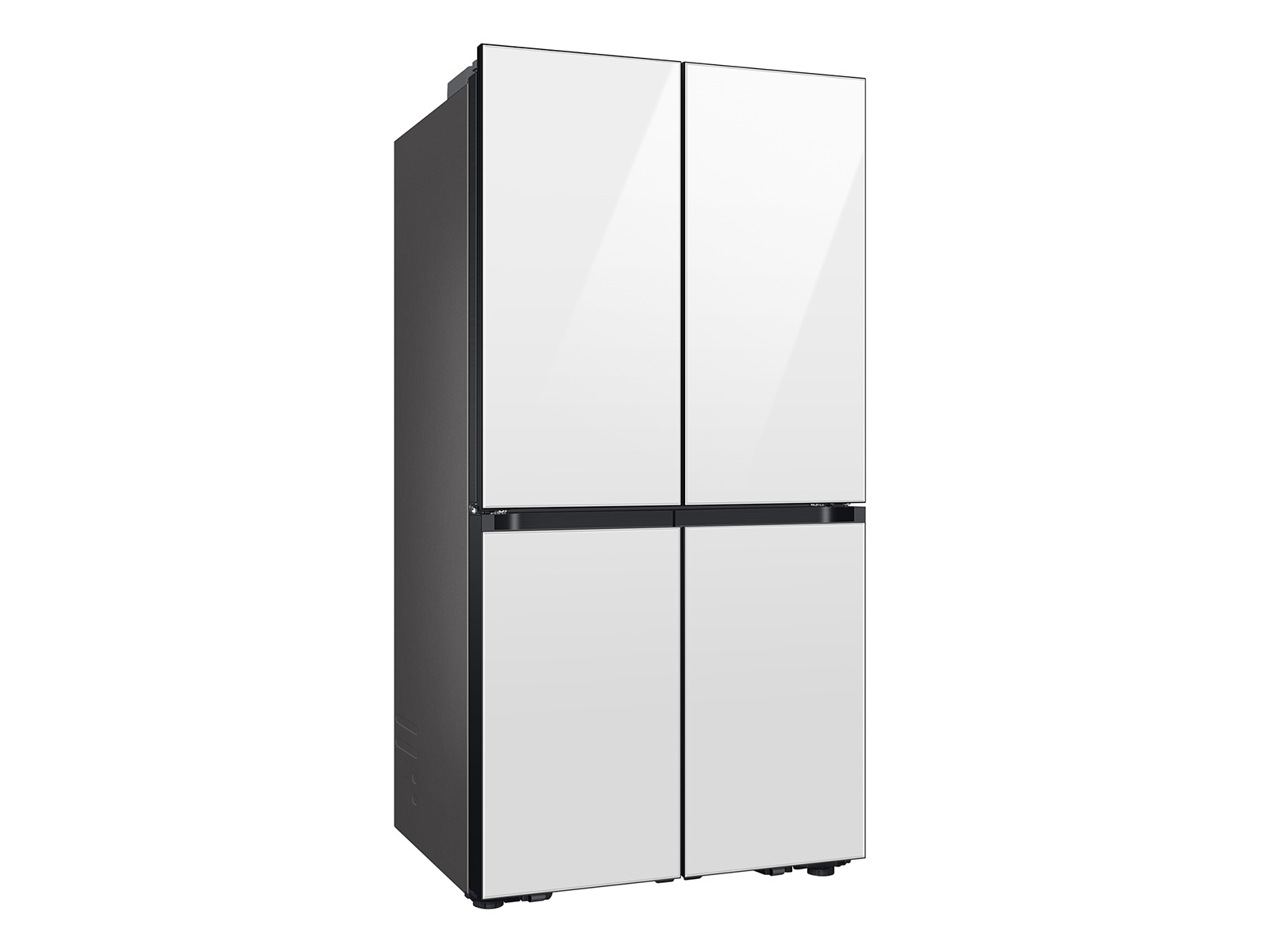 Thumbnail image of Bespoke 4-Door Flex&trade; Refrigerator (29 cu. ft.) with Beverage Center&trade; in White Glass &ndash; (with Customizable Door Panel Colors)