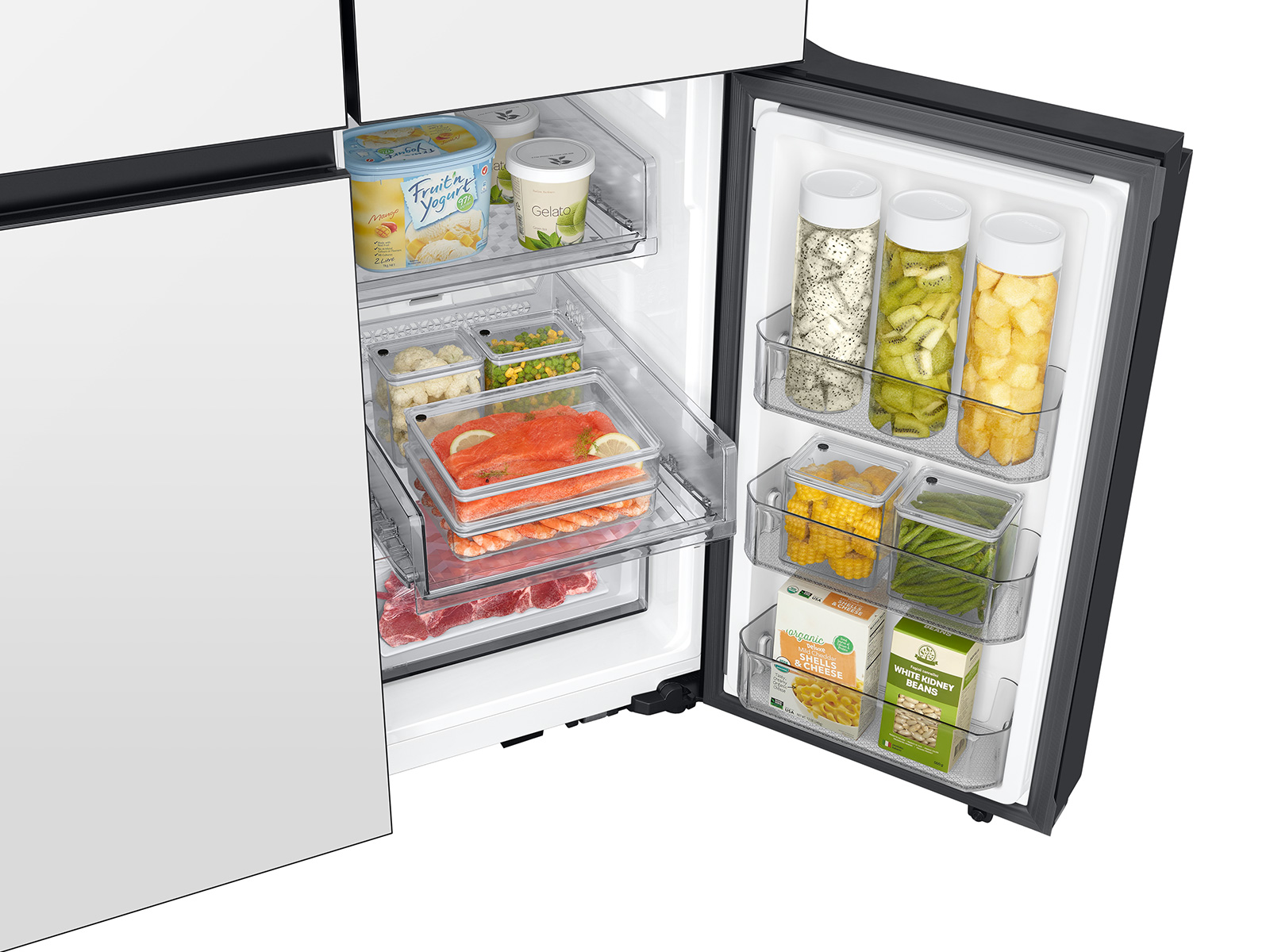 Thumbnail image of Bespoke 4-Door Flex&trade; Refrigerator (29 cu. ft.) with Beverage Center&trade; with Customizable Door Panel Colors